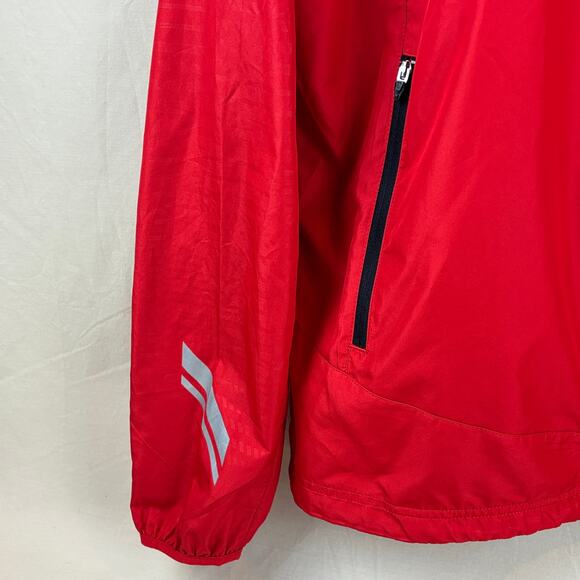 Under Armour Run All Season Gear Full-Zip Hooded Red Jacket - Mens Large Fitted - Picture 4 of 12
